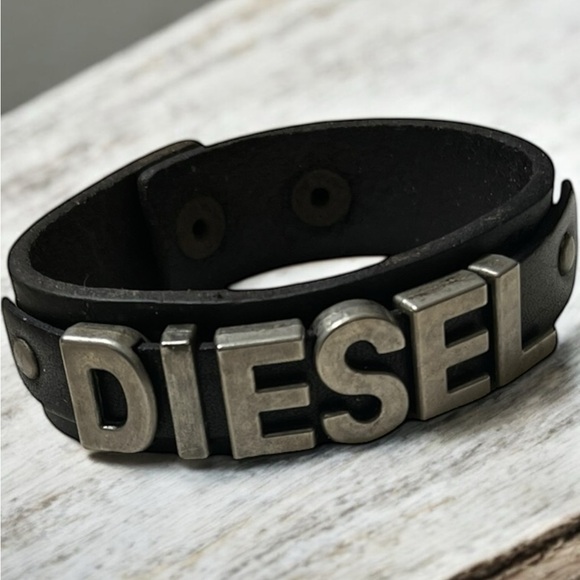 Diesel Black and Silver Men's Bracelet - Picture 2 of 4
